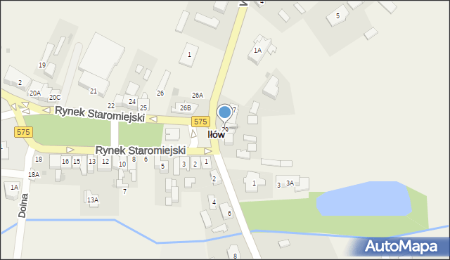 Iłów, Rynek Staromiejski, 29, mapa Iłów