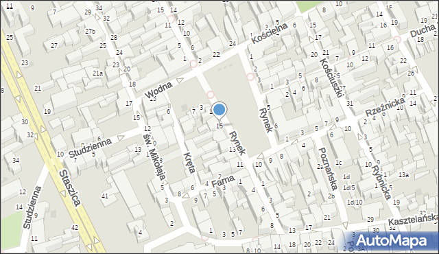 Inowrocław, Rynek, 15, mapa Inowrocławia