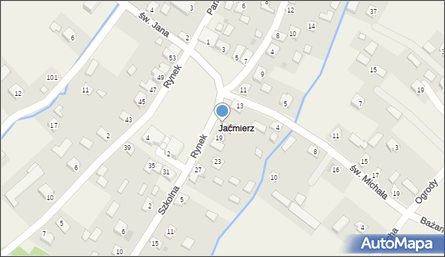 Jaćmierz, Rynek, 17, mapa Jaćmierz