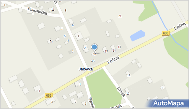 Jałówka, Rynek, 16, mapa Jałówka