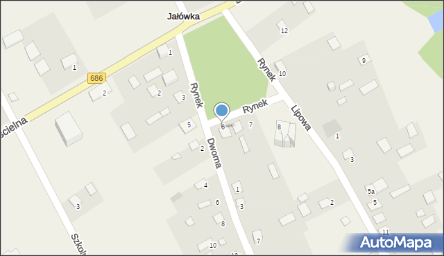 Jałówka, Rynek, 6, mapa Jałówka