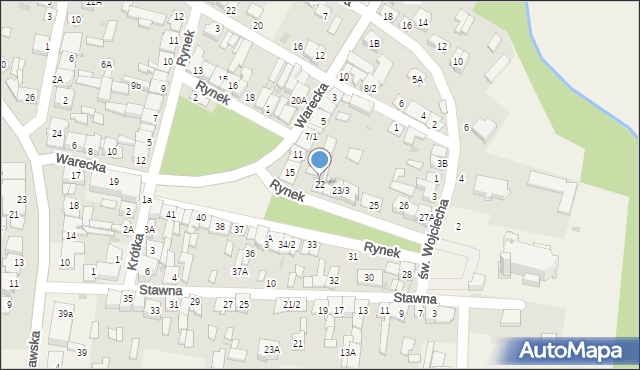 Jedlińsk, Rynek, 22, mapa Jedlińsk