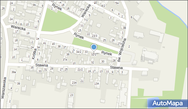 Jedlińsk, Rynek, 32/1, mapa Jedlińsk