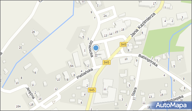 Jeleśnia, Rynek, 12, mapa Jeleśnia