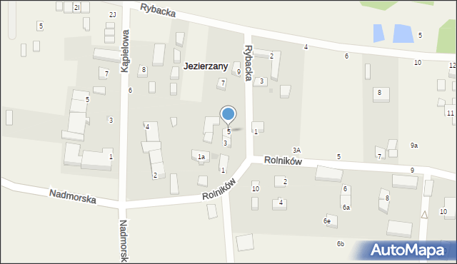 Jezierzany, Rybacka, 5, mapa Jezierzany