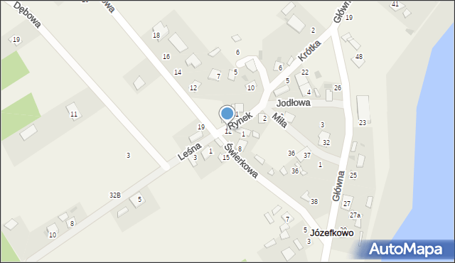 Józefkowo, Rynek, 12, mapa Józefkowo