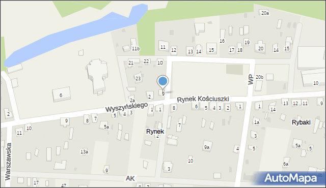 Kamieńczyk, Rynek Kościuszki Tadeusza, gen., 9, mapa Kamieńczyk