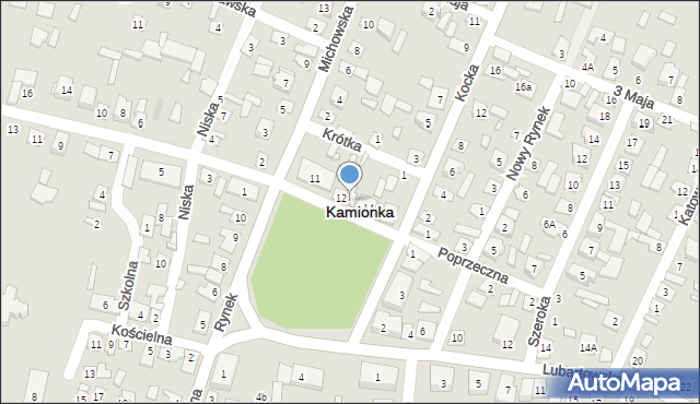 Kamionka, Rynek, 13, mapa Kamionka