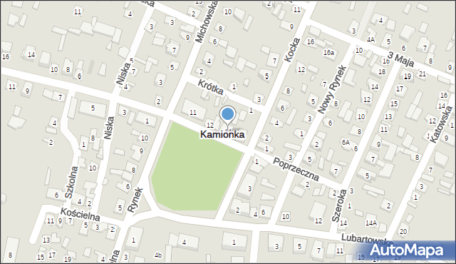 Kamionka, Rynek, 14, mapa Kamionka