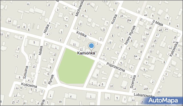 Kamionka, Rynek, 15, mapa Kamionka