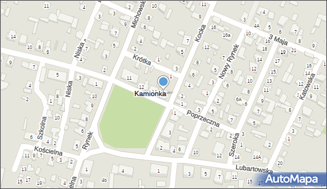 Kamionka, Rynek, 16, mapa Kamionka