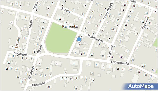 Kamionka, Rynek, 3, mapa Kamionka