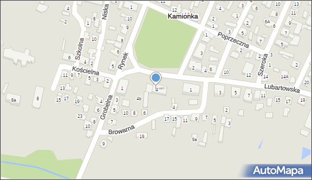 Kamionka, Rynek, 4, mapa Kamionka