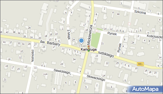 Kańczuga, Rynek, 1, mapa Kańczuga