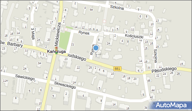 Kańczuga, Rynek, 2, mapa Kańczuga