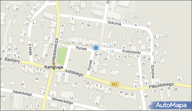 Kańczuga, Rynek, 6, mapa Kańczuga