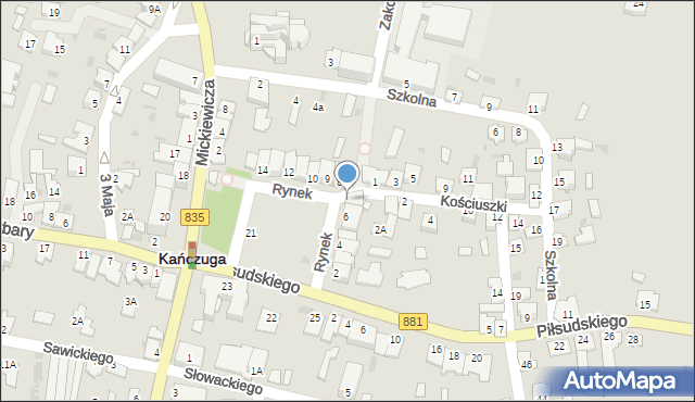 Kańczuga, Rynek, 7, mapa Kańczuga