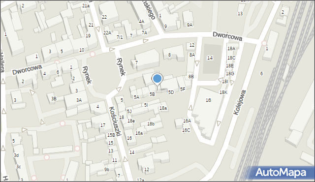 Kartuzy, Rynek, 5C, mapa Kartuzy