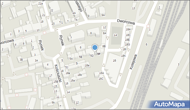 Kartuzy, Rynek, 5E, mapa Kartuzy