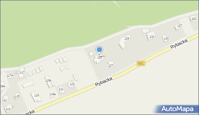 Kąty Rybackie, Rybacka, 125, mapa Kąty Rybackie