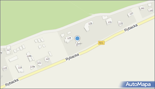 Kąty Rybackie, Rybacka, 127, mapa Kąty Rybackie