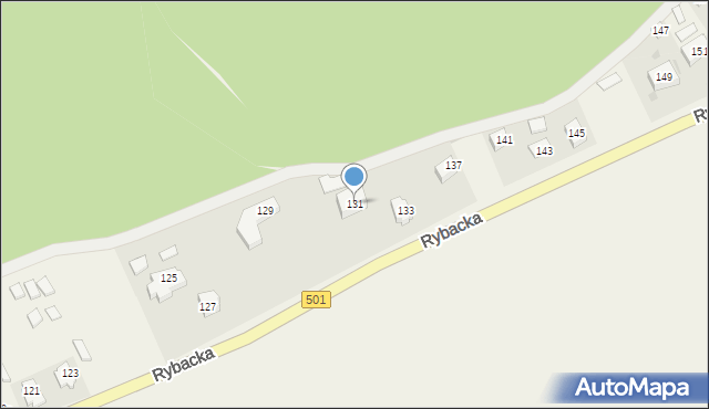 Kąty Rybackie, Rybacka, 131, mapa Kąty Rybackie