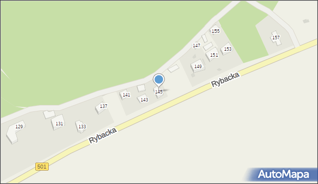 Kąty Rybackie, Rybacka, 145, mapa Kąty Rybackie