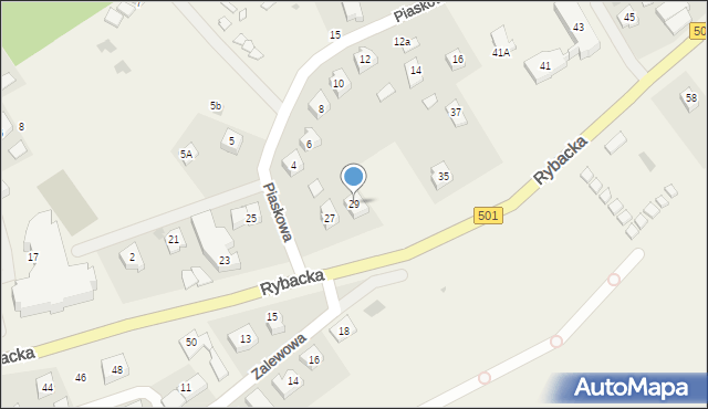 Kąty Rybackie, Rybacka, 29, mapa Kąty Rybackie