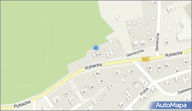 Kąty Rybackie, Rybacka, 3, mapa Kąty Rybackie