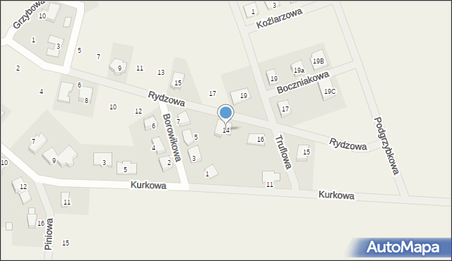 Kaźmierz, Rydzowa, 14, mapa Kaźmierz