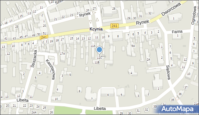 Kcynia, Rynek, 11C, mapa Kcynia