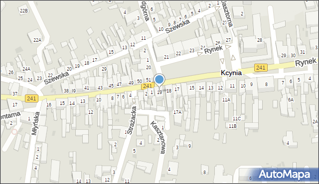 Kcynia, Rynek, 19, mapa Kcynia