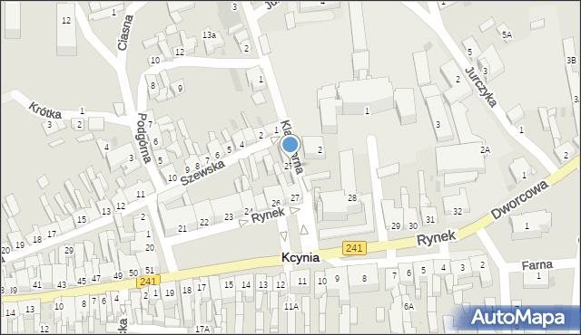 Kcynia, Rynek, 27A, mapa Kcynia