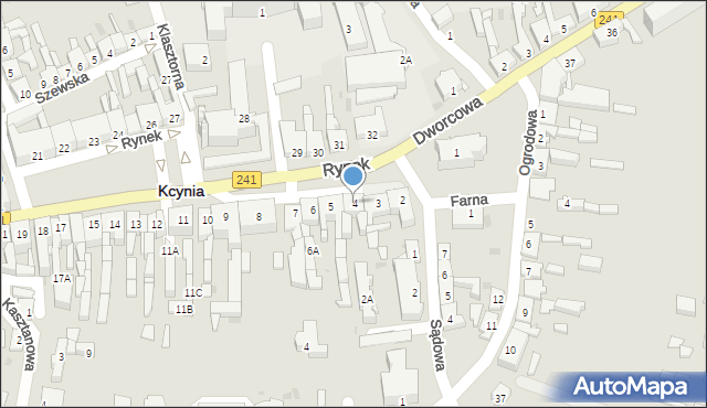 Kcynia, Rynek, 4, mapa Kcynia