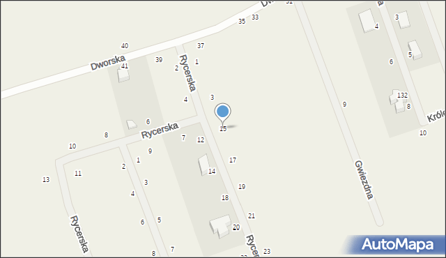 Kczewo, Rycerska, 5, mapa Kczewo