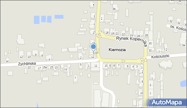 Kiernozia, Rynek Kopernika Mikołaja, 13, mapa Kiernozia