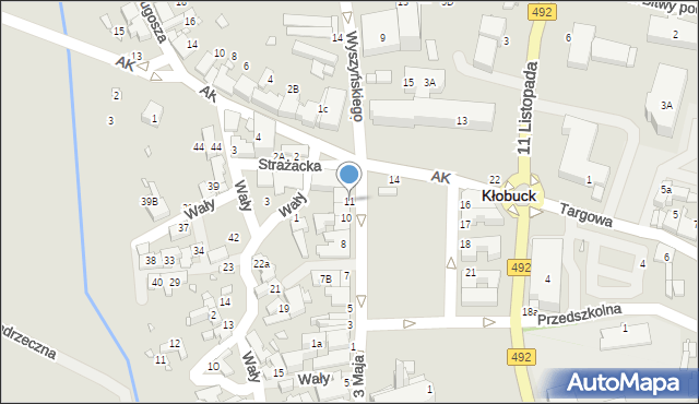 Kłobuck, Rynek Jana Pawła II, 11, mapa Kłobuck