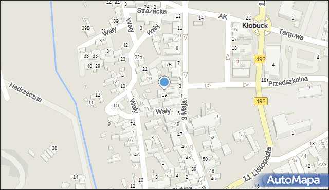 Kłobuck, Rynek Jana Pawła II, 1a, mapa Kłobuck