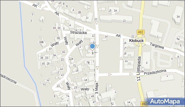 Kłobuck, Rynek Jana Pawła II, 8, mapa Kłobuck