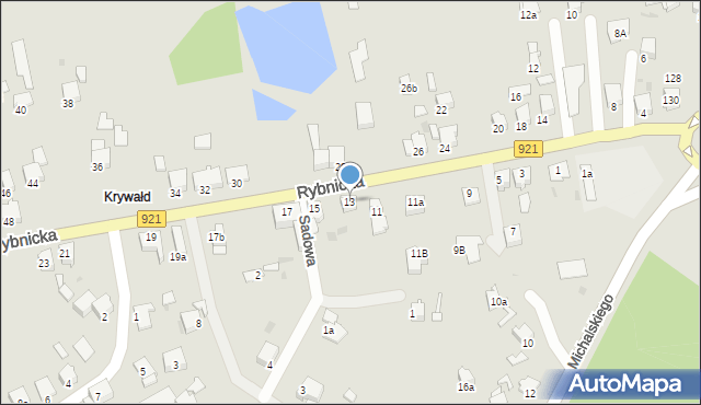 Knurów, Rybnicka, 13, mapa Knurów