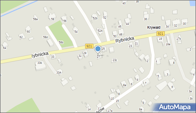 Knurów, Rybnicka, 27, mapa Knurów