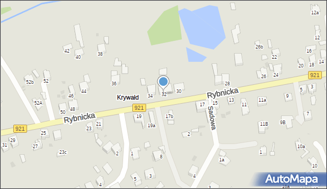 Knurów, Rybnicka, 32, mapa Knurów