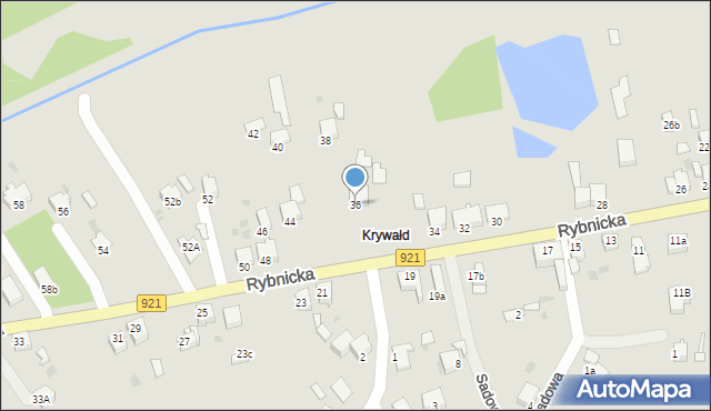 Knurów, Rybnicka, 36, mapa Knurów