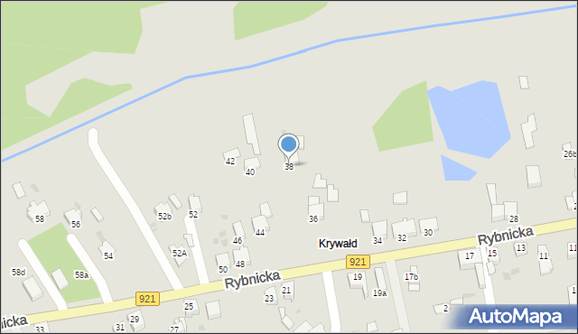 Knurów, Rybnicka, 38, mapa Knurów