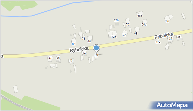 Knurów, Rybnicka, 39, mapa Knurów