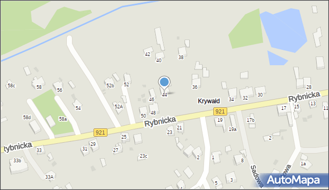 Knurów, Rybnicka, 44, mapa Knurów