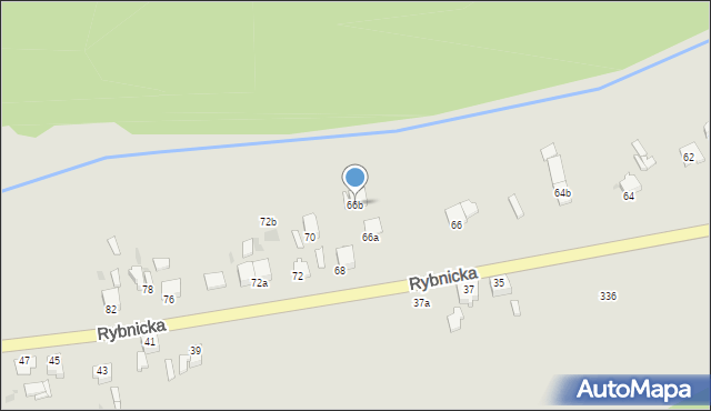 Knurów, Rybnicka, 66b, mapa Knurów