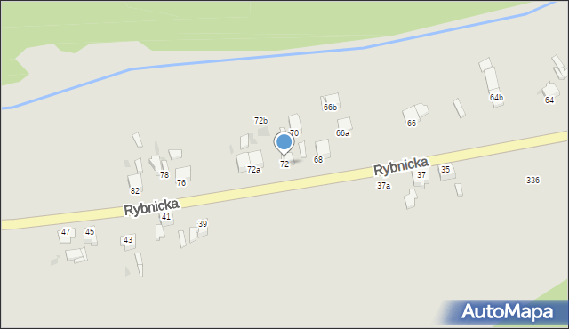 Knurów, Rybnicka, 72, mapa Knurów