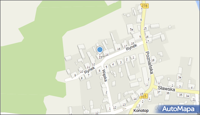 Konotop, Rynek, 13, mapa Konotop