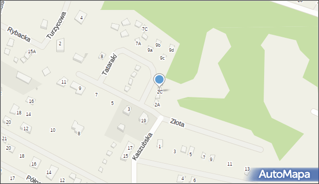 Kopalino, Rybacka, 2C, mapa Kopalino